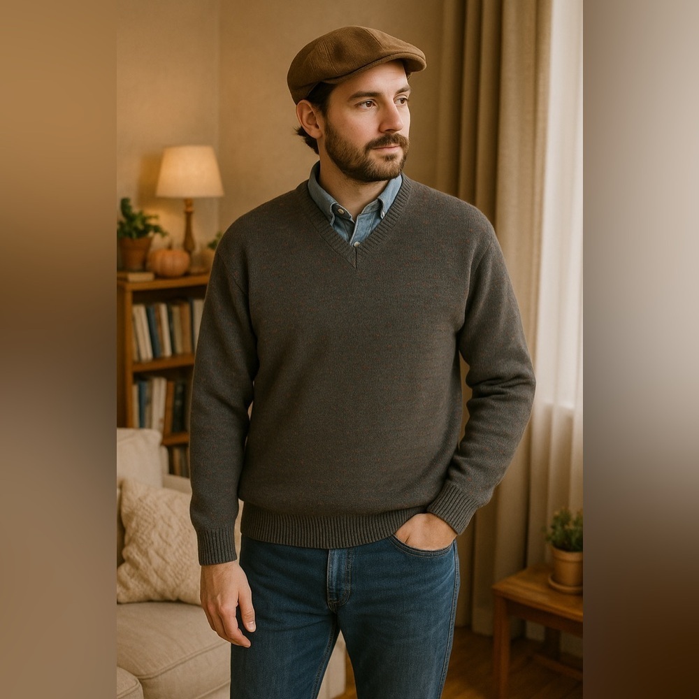 EUC Preswick & Moore Men’s Wool Blend Sweater – Sz M (Vintage Classic)